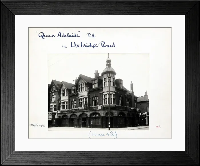 Framed Print : Photograph of Queen Adelaide PH, Uxbridge, London Framed Print : Photograph of Queen Adelaide PH, Uxbridge, London