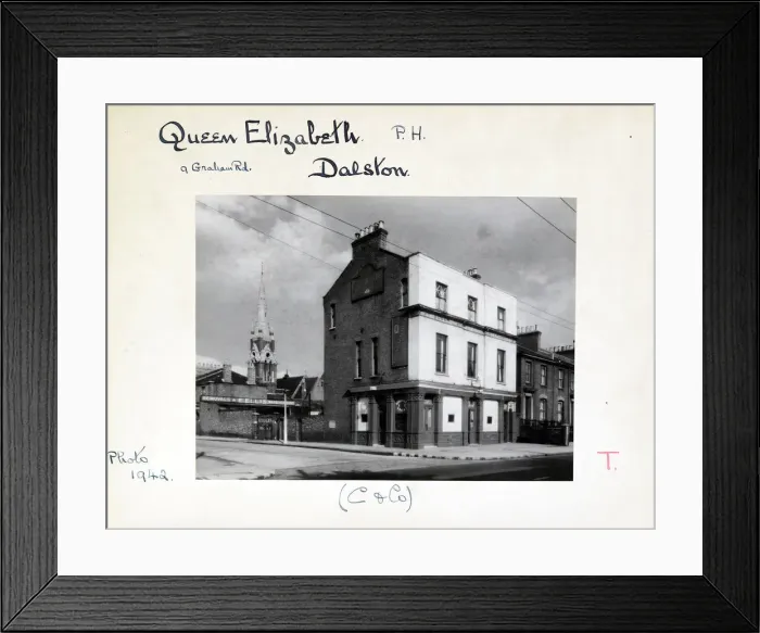 Framed Print : Photograph of Queen Elizabeth PH, Dalston, London Framed Print : Photograph of Queen Elizabeth PH, Dalston, London