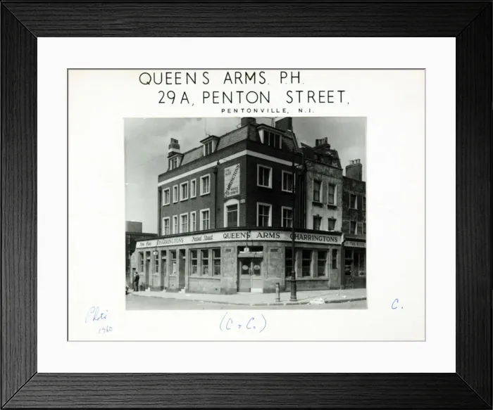 Framed Print : Photograph of Queens Arms, Pentonville, London Framed Print : Photograph of Queens Arms, Pentonville, London