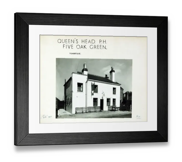 Framed Print : Photograph of Queens Head PH, Tonbridge, Kent Framed Print : Photograph of Queens Head PH, Tonbridge, Kent