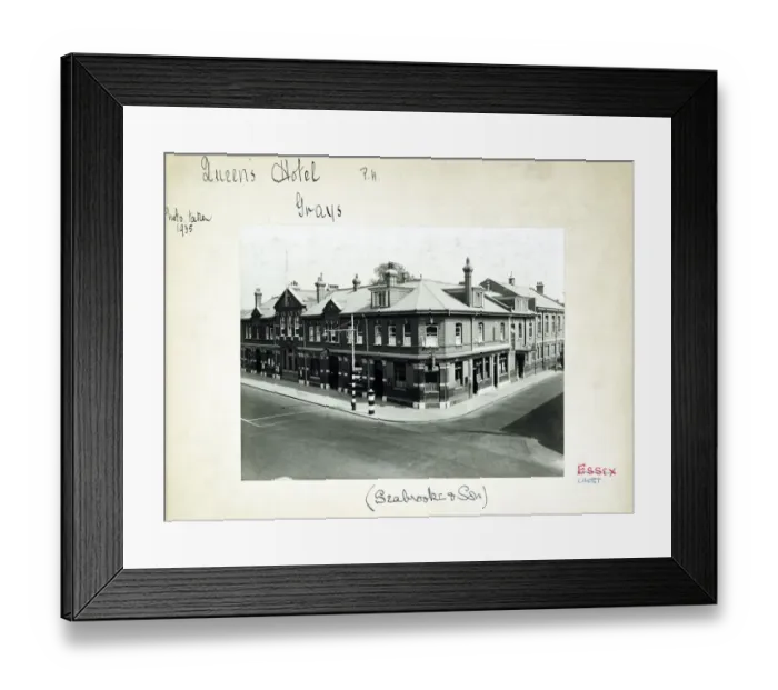 Framed Print : Photograph of Queens Hotel, Grays, Essex Framed Print : Photograph of Queens Hotel, Grays, Essex