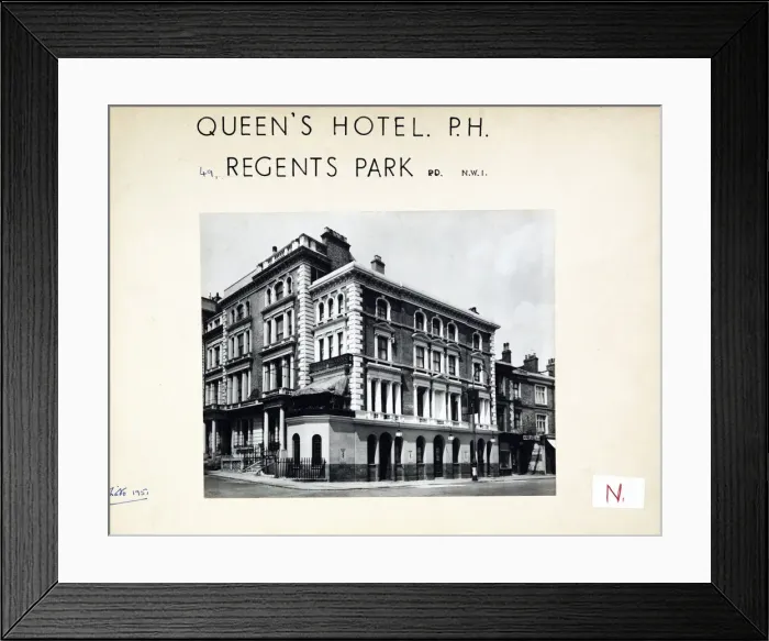 Framed Print : Photograph of Queens Hotel, Regents Park, London Framed Print : Photograph of Queens Hotel, Regents Park, London