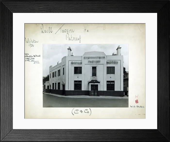 Framed Print : Photograph of Quill Tavern, Putney (Old), London Framed Print : Photograph of Quill Tavern, Putney (Old), London