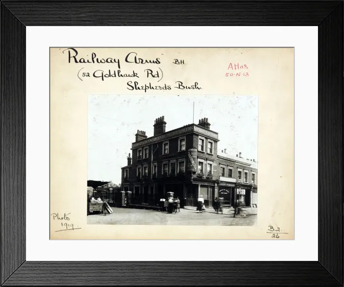 Framed Print : Photograph of Railway Arms, Shepherds Bush, London Framed Print : Photograph of Railway Arms, Shepherds Bush, London