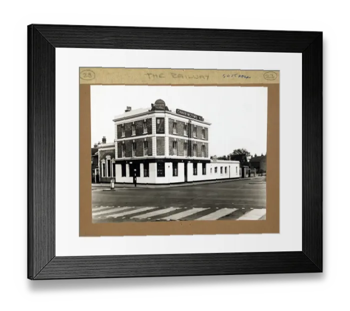 Framed Print : Photograph of Railway Hotel, Southall, Greater London Framed Print : Photograph of Railway Hotel, Southall, Greater London