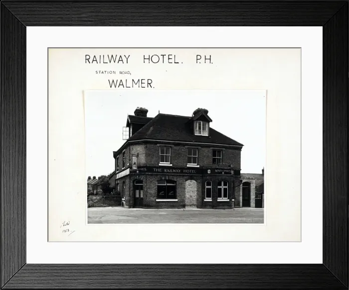 Framed Print : Photograph of Railway Hotel, Walmer, Kent
