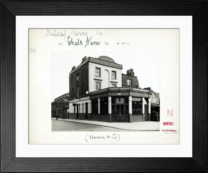 Framed Print : Photograph of Railway Tavern, Chalk Farm, London