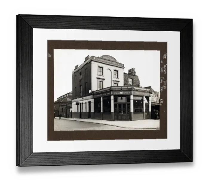 Framed Print : Photograph of Railway Tavern, Chalk Farm, London Framed Print : Photograph of Railway Tavern, Chalk Farm, London