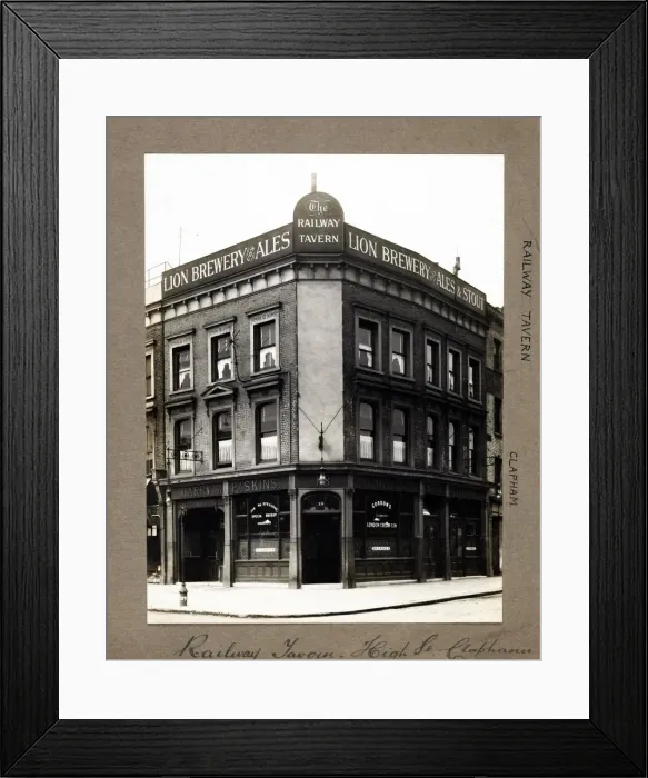 Framed Print : Photograph of Railway Tavern, Clapham, London Framed Print : Photograph of Railway Tavern, Clapham, London