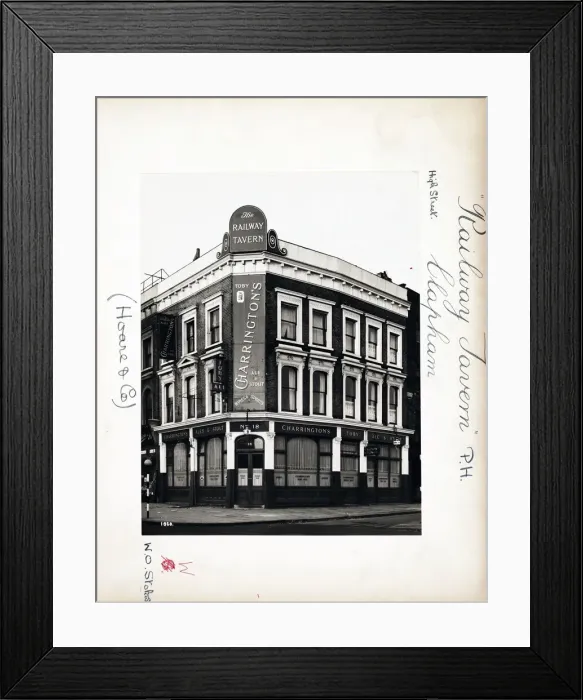 Framed Print : Photograph of Railway Tavern, Clapham, London Framed Print : Photograph of Railway Tavern, Clapham, London