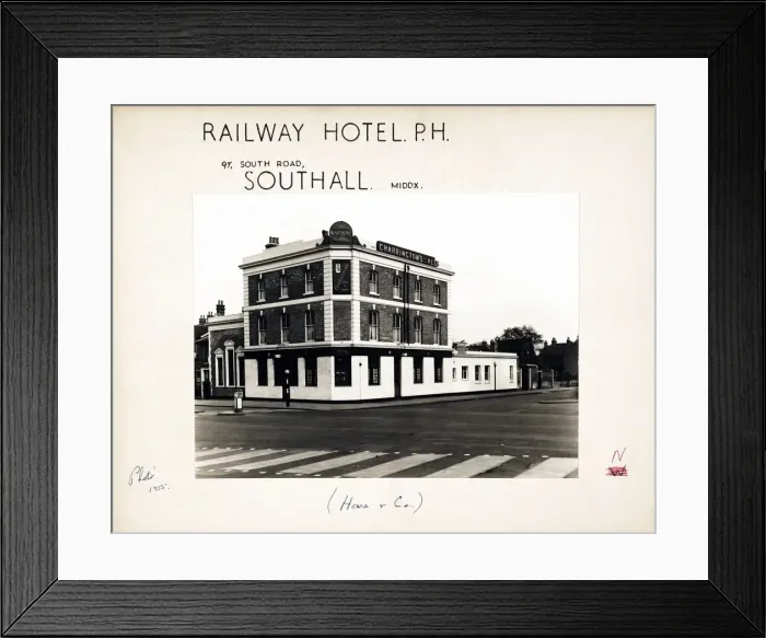 Framed Print : Photograph of Railway Hotel, Southall, Greater London Framed Print : Photograph of Railway Hotel, Southall, Greater London