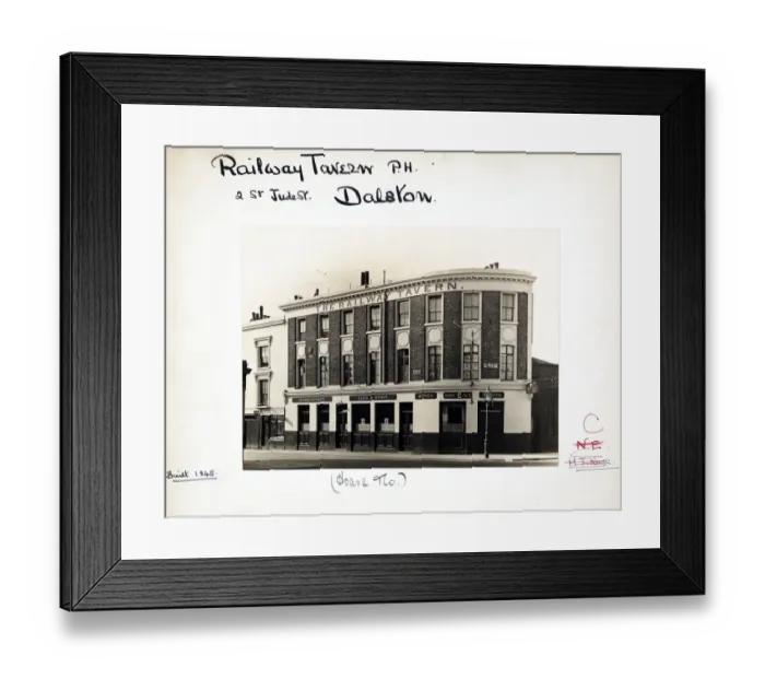 Framed Print : Photograph of Railway Tavern, Dalston, London Framed Print : Photograph of Railway Tavern, Dalston, London