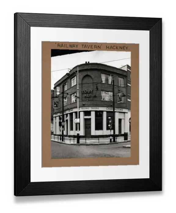 Framed Print : Photograph of Railway Tavern, Hackney (New), London Framed Print : Photograph of Railway Tavern, Hackney (New), London