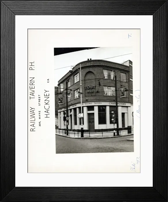 Framed Print : Photograph of Railway Tavern, Hackney (New), London Framed Print : Photograph of Railway Tavern, Hackney (New), London