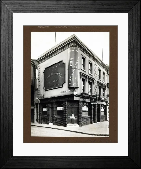Framed Print : Photograph of Railway Tavern, Limehouse, London Framed Print : Photograph of Railway Tavern, Limehouse, London