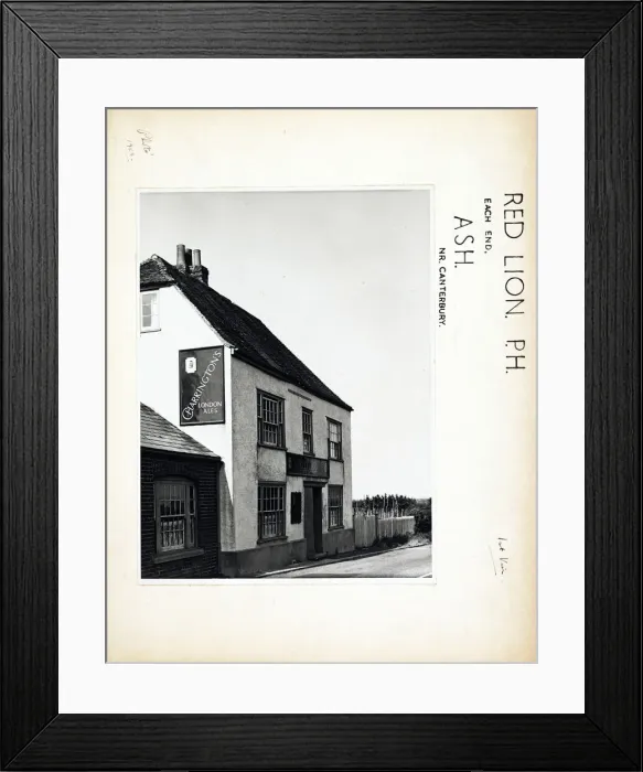 Framed Print : Photograph of Red Lion PH, Ash, Kent Framed Print : Photograph of Red Lion PH, Ash, Kent