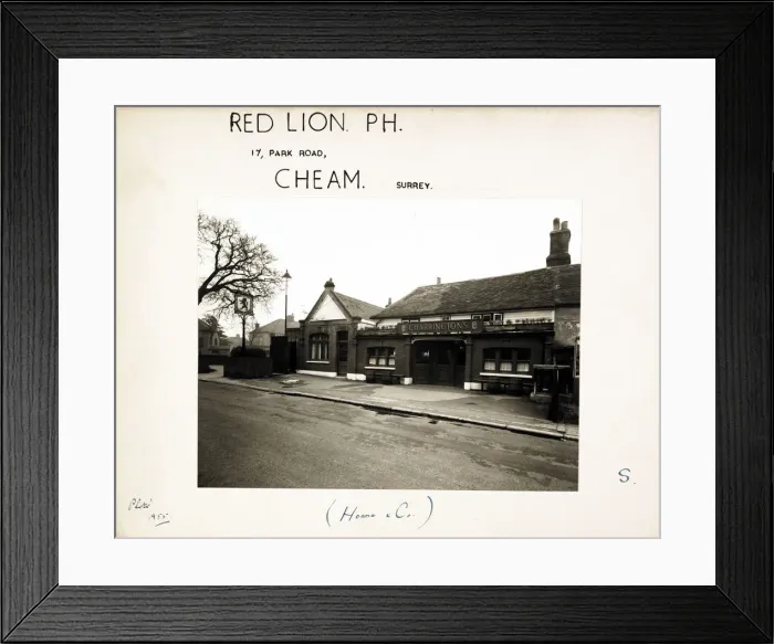 Framed Print : Photograph of Red Lion PH, Cheam, Greater London Framed Print : Photograph of Red Lion PH, Cheam, Greater London