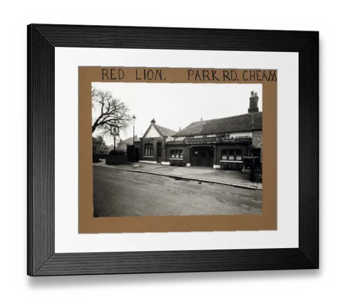 Framed Print : Photograph of Red Lion PH, Cheam, Greater London Framed Print : Photograph of Red Lion PH, Cheam, Greater London