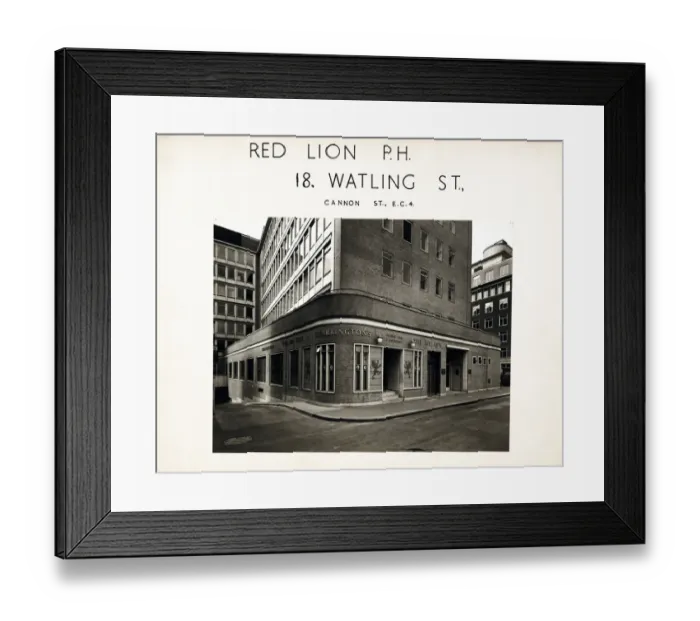 Framed Print : Photograph of Red Lion PH, City, London Framed Print : Photograph of Red Lion PH, City, London
