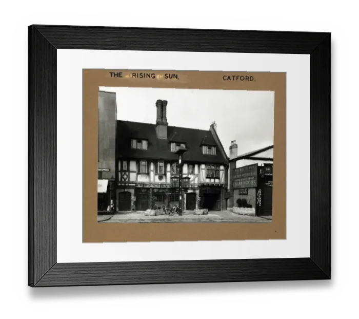 Framed Print : Photograph of Rising Sun PH, Catford, London Framed Print : Photograph of Rising Sun PH, Catford, London
