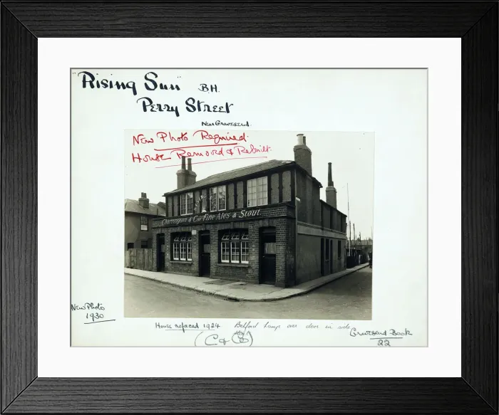 Framed Print : Photograph of Rising Sun PH, Gravesend (Old), Kent Framed Print : Photograph of Rising Sun PH, Gravesend (Old), Kent