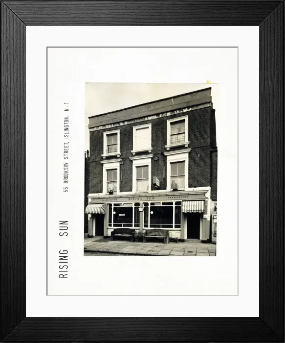 Framed Print : Photograph of Rising Sun PH, Islington, London Framed Print : Photograph of Rising Sun PH, Islington, London