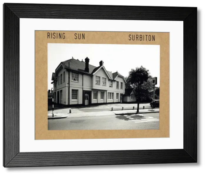 Framed Print : Photograph of Rising Sun PH, Surbiton, Surrey Framed Print : Photograph of Rising Sun PH, Surbiton, Surrey