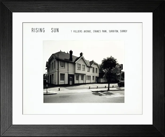 Framed Print : Photograph of Rising Sun PH, Surbiton, Surrey Framed Print : Photograph of Rising Sun PH, Surbiton, Surrey