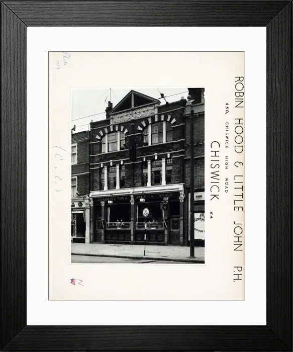 Framed Print : Photograph of Robin Hood & Little John PH, Chiswick, London Framed Print : Photograph of Robin Hood & Little John PH, Chiswick, London