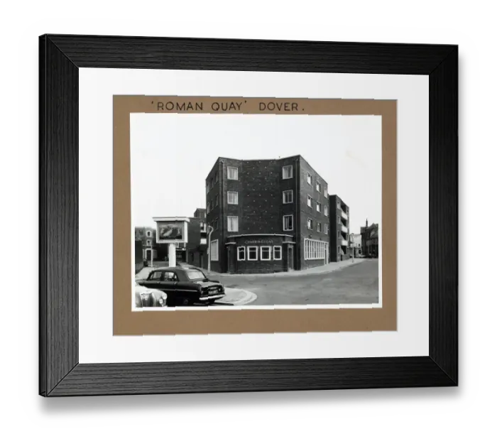Framed Print : Photograph of Roman Quay PH, Dover, Kent Framed Print : Photograph of Roman Quay PH, Dover, Kent