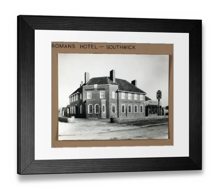 Framed Print : Photograph of Romans Hotel, Southwick, Sussex Framed Print : Photograph of Romans Hotel, Southwick, Sussex