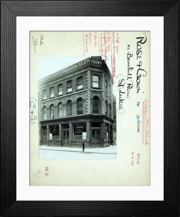 Framed Print : Photograph of Rose & Crown PH, St Lukes, London Framed Print : Photograph of Rose & Crown PH, St Lukes, London