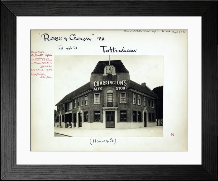 Framed Print : Photograph of Rose & Crown PH, Tottenham, London Framed Print : Photograph of Rose & Crown PH, Tottenham, London