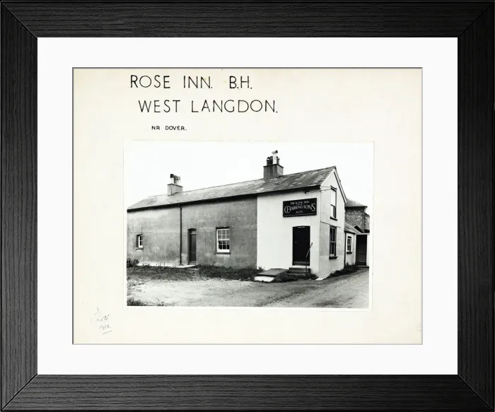 Framed Print : Photograph of Rose Inn, West Langdon, Kent Framed Print : Photograph of Rose Inn, West Langdon, Kent