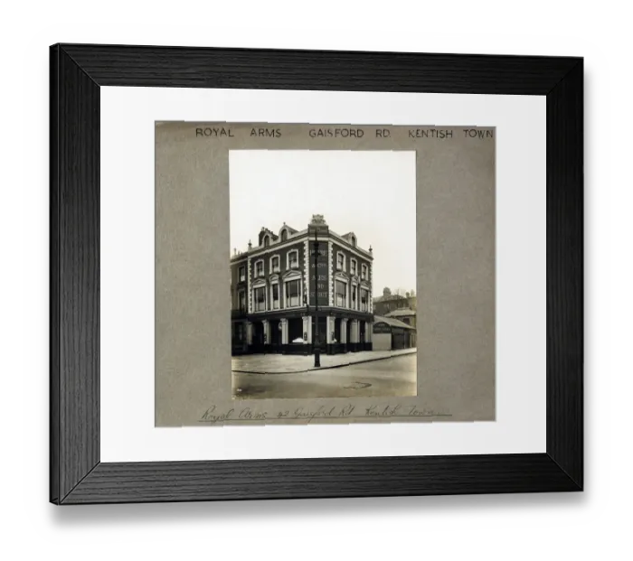 Framed Print : Photograph of Royal Arms, Kentish Town, London Framed Print : Photograph of Royal Arms, Kentish Town, London