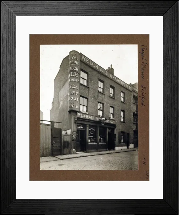 Framed Print : Photograph of Royal Marine PH, Deptford, London Framed Print : Photograph of Royal Marine PH, Deptford, London