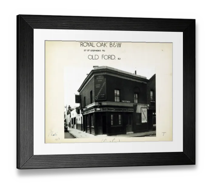Framed Print : Photograph of Royal Oak PH, Old Ford, London Framed Print : Photograph of Royal Oak PH, Old Ford, London