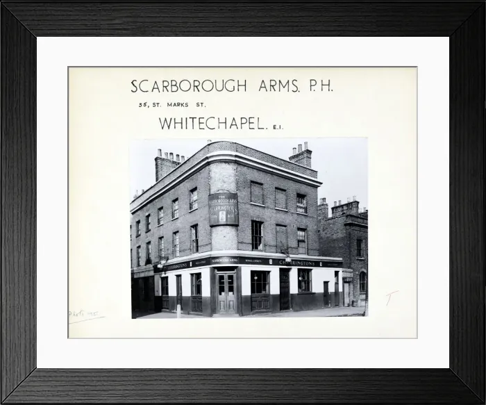 Framed Print : Photograph of Scarborough Arms, Whitechapel, London Framed Print : Photograph of Scarborough Arms, Whitechapel, London
