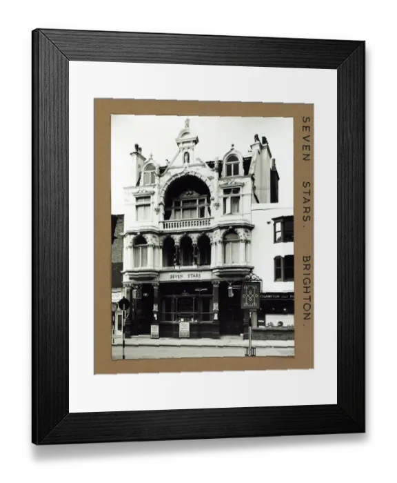 Framed Print : Photograph of Seven Stars PH, Brighton, Sussex Framed Print : Photograph of Seven Stars PH, Brighton, Sussex