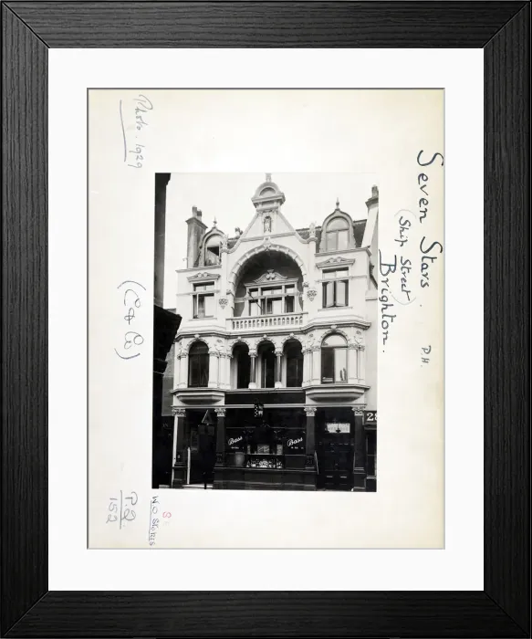 Framed Print : Photograph of Seven Stars PH, Brighton, Sussex Framed Print : Photograph of Seven Stars PH, Brighton, Sussex