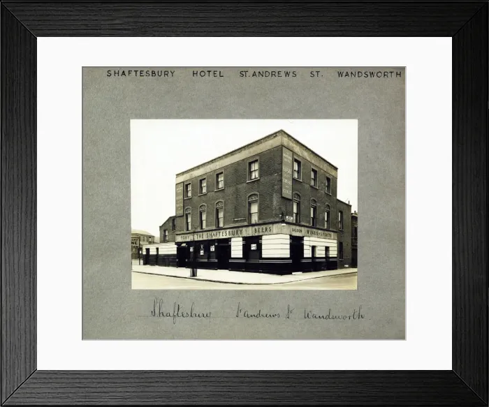 Framed Print : Photograph of Shaftesbury Hotel, Battersea, London Framed Print : Photograph of Shaftesbury Hotel, Battersea, London