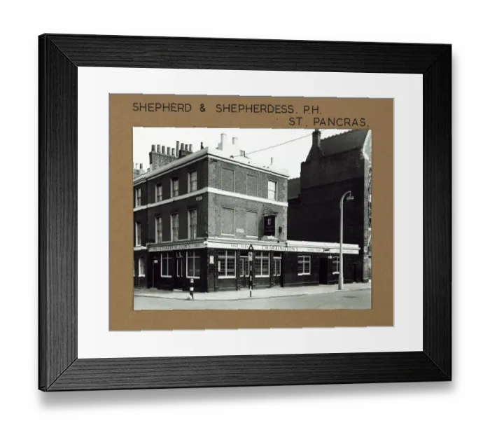 Framed Print : Photograph of Shepherd & Shepherdess PH, St Pancras, London Framed Print : Photograph of Shepherd & Shepherdess PH, St Pancras, London