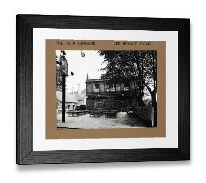 Framed Print : Photograph of Ship Aground PH, Lea Bridge Road, London