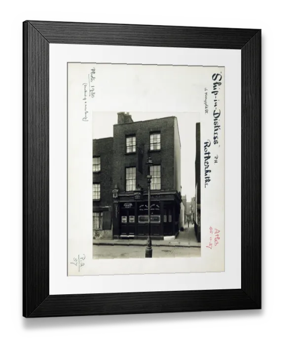 Framed Print : Photograph of Ship In Distress PH, Bermondsey, London Framed Print : Photograph of Ship In Distress PH, Bermondsey, London