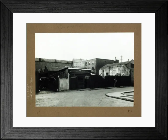 Framed Print : Photograph of Ship PH, Limehouse, London Framed Print : Photograph of Ship PH, Limehouse, London