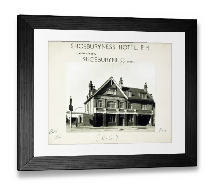 Framed Print : Photograph of Shoeburyness Hotel, Shoeburyness, Essex Framed Print : Photograph of Shoeburyness Hotel, Shoeburyness, Essex