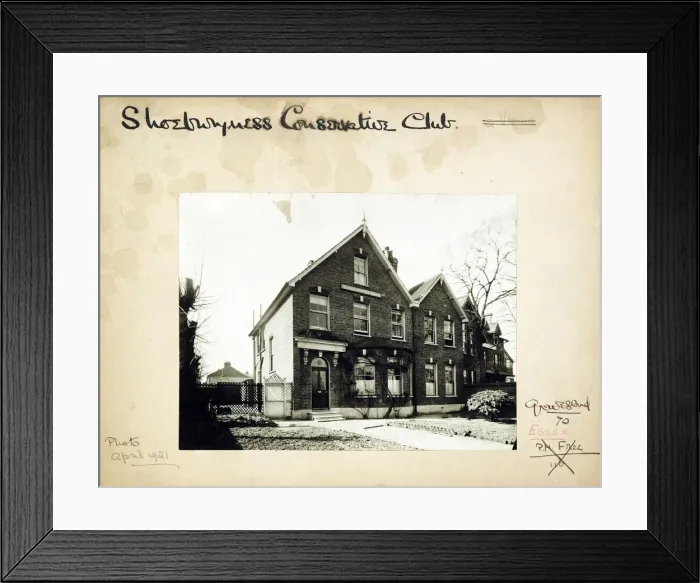 Framed Print : Shoeburyness Conservative Club, Shoeburyness, Essex Framed Print : Shoeburyness Conservative Club, Shoeburyness, Essex