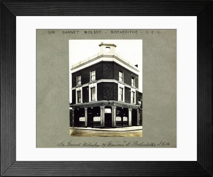 Framed Print : Photograph of Sir Garnet Wolsey PH, Rotherhithe, London