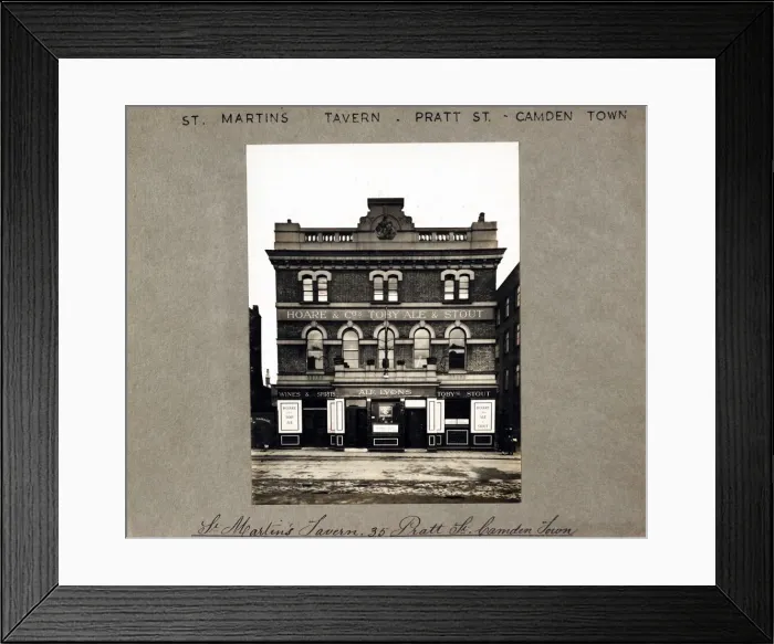 Framed Print : Photograph of St Martins Tavern, Camden Town, London Framed Print : Photograph of St Martins Tavern, Camden Town, London