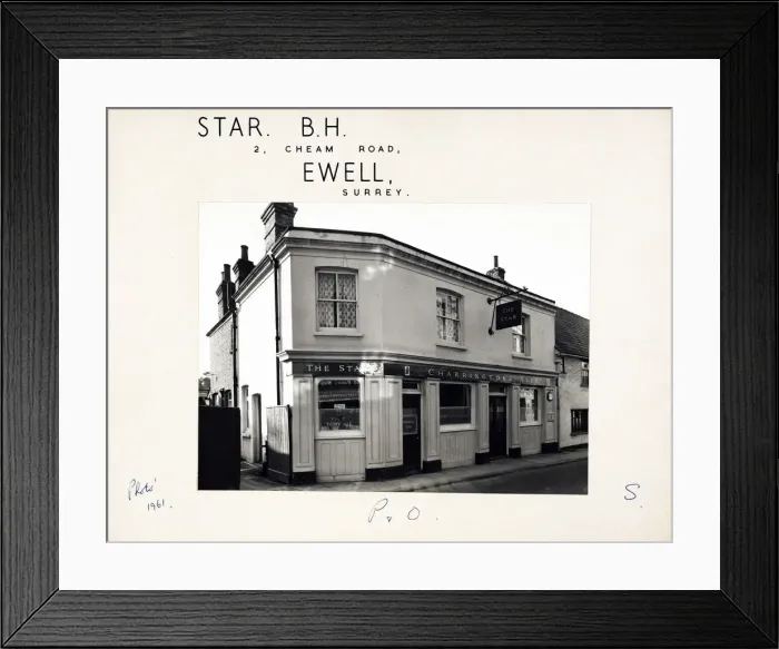 Framed Print : Photograph of Star PH, Ewell, Surrey Framed Print : Photograph of Star PH, Ewell, Surrey